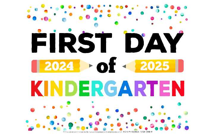 Printable First Day of School Signs for 2024 – 2025