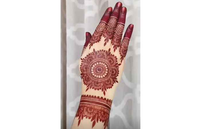 Back Hand Mehndi Design Net Style (2)