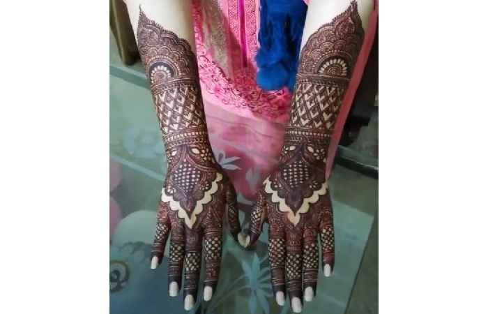 Bridal Mehndi Design Simple Back Hand (5)