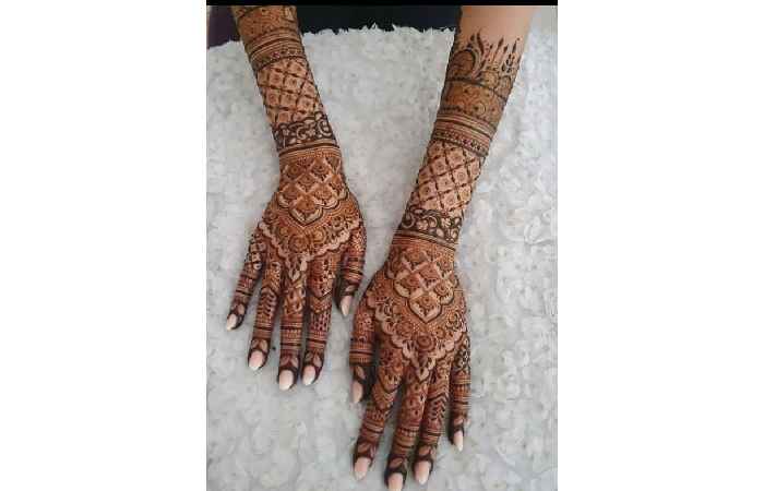 Bridal Mehndi Design Simple Back Hand (6)