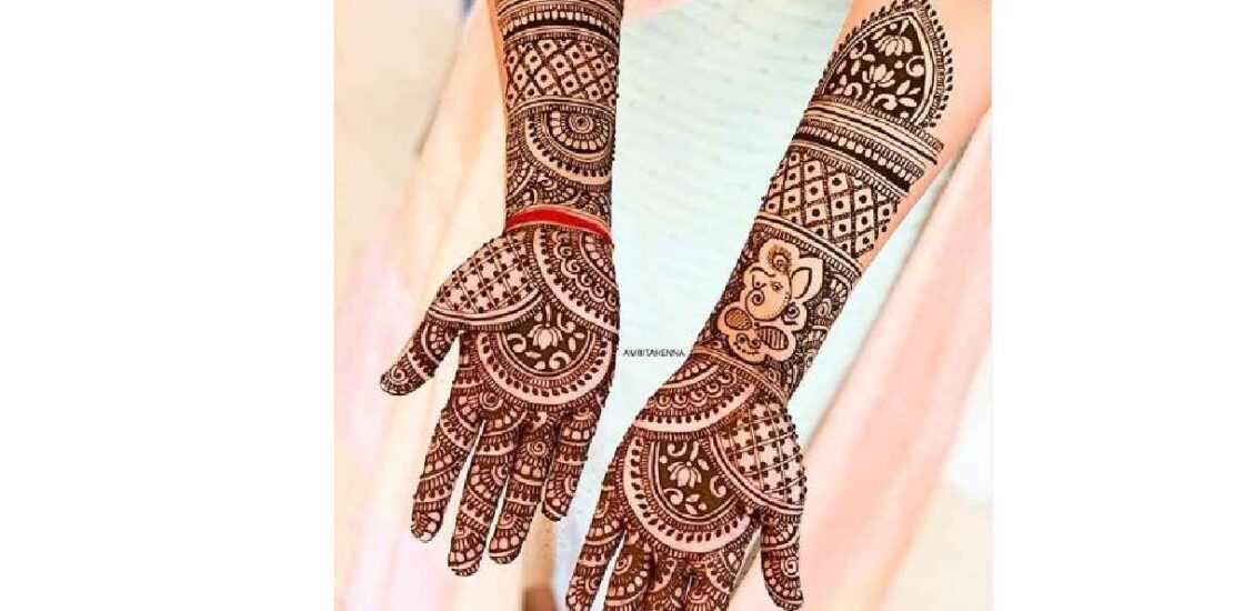 Elegant Front Full Hand Mehndi Design