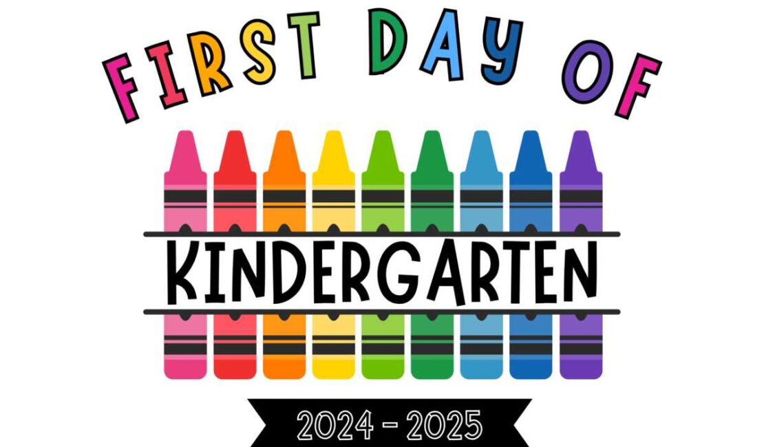 First Day of Kindergarten Sign Printable (1)