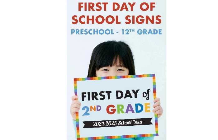 Free Printable First Day of School Signs (2024-2025 School Year)