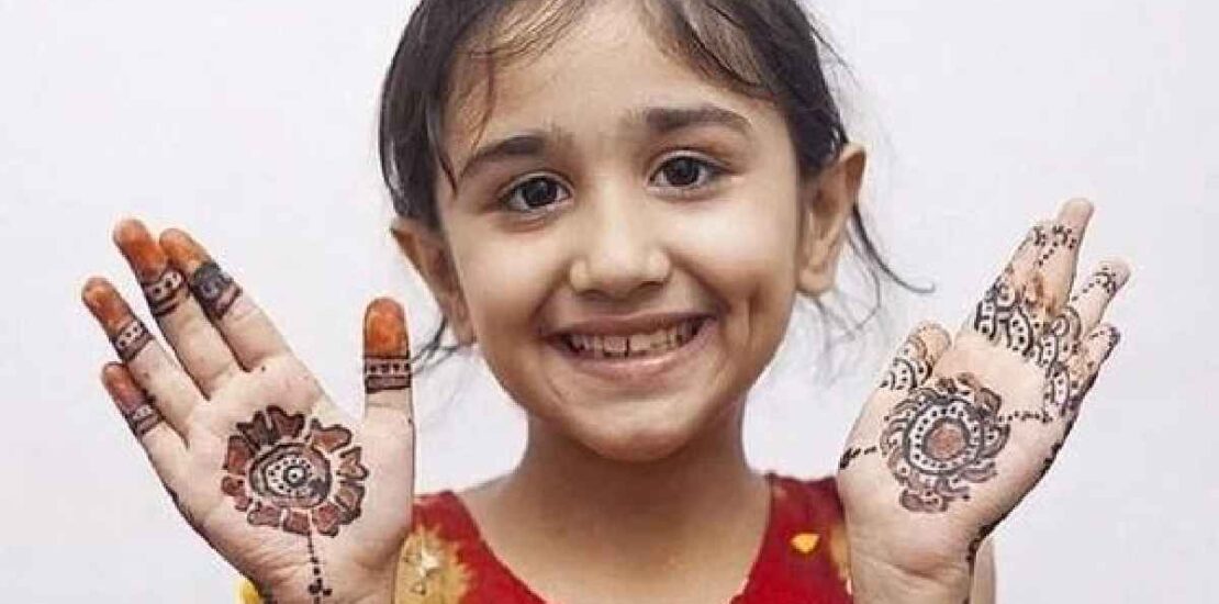 Mehndi Designs For Kids Front Hand