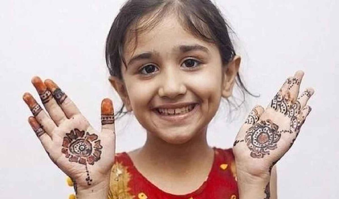 Mehndi Designs For Kids Front Hand