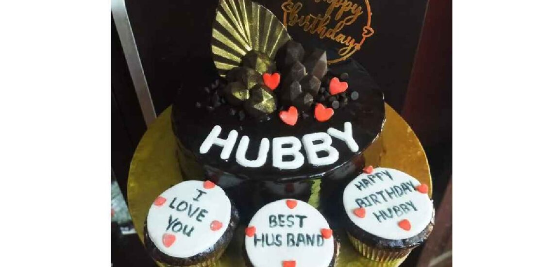 Romantic Birthday Cake Design for Husband