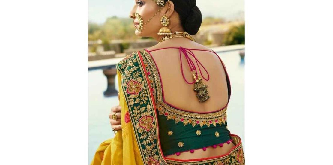 traditional back neck latest blouse designs