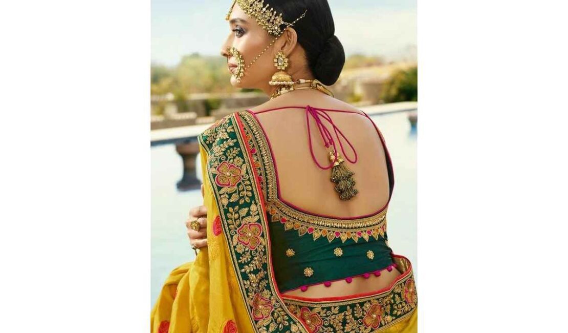 traditional back neck latest blouse designs