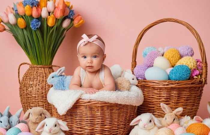 Baby Boy Baby Photoshoot Ideas At Home (1)