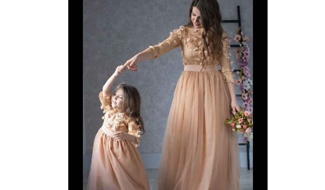 Indian Mother-Daughter Dresses For Birthday - Matching dresses for mother and daughter is a wonderful way to bond for special birthday