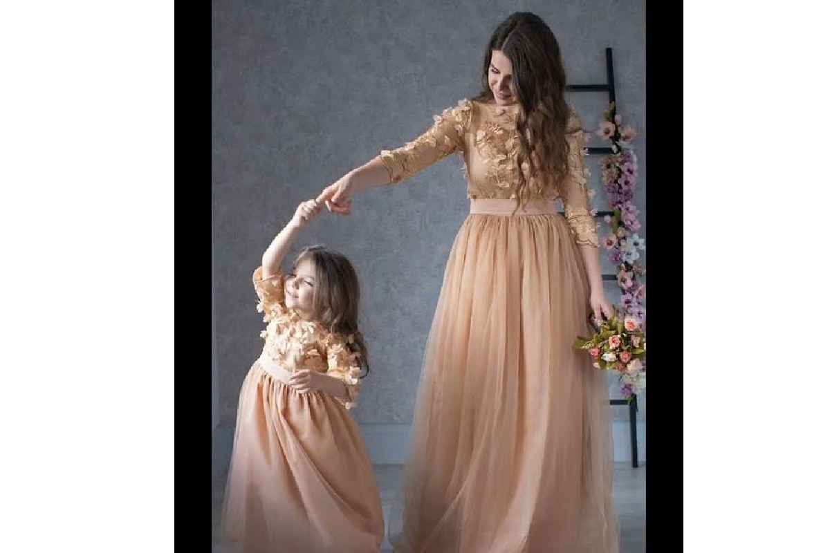 Indian Mother-Daughter Dresses For Birthday - Matching dresses for mother and daughter is a wonderful way to bond for special birthday