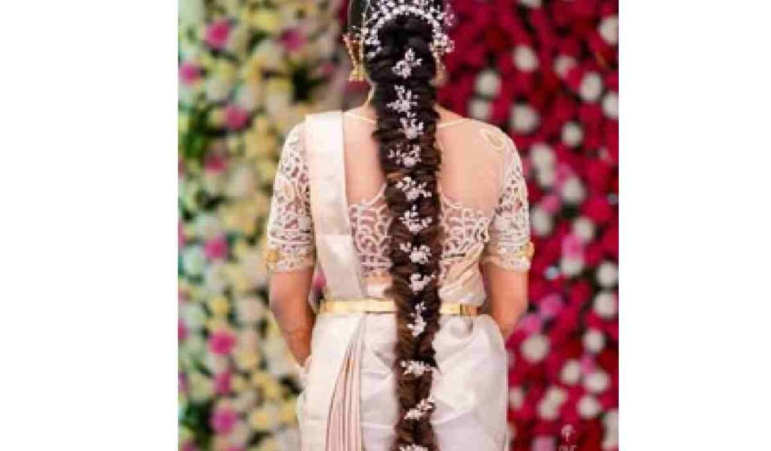 Modern Indian Wedding Hairstyles for Long Hair