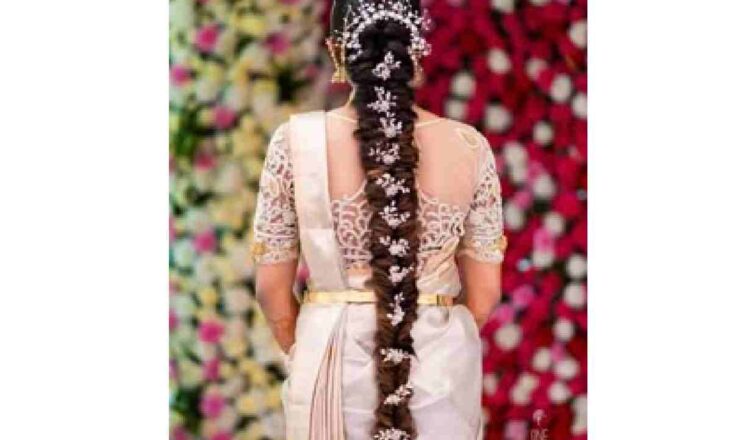 Modern Indian Wedding Hairstyles for Long Hair