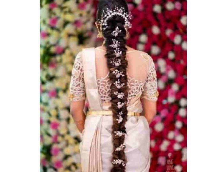 Modern Indian Wedding Hairstyles for Long Hair