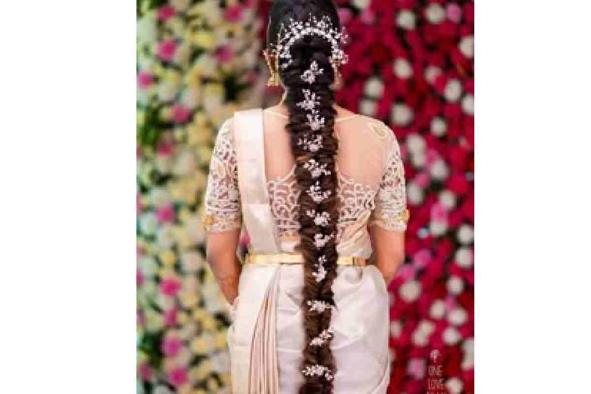 Modern Indian Wedding Hairstyles for Long Hair