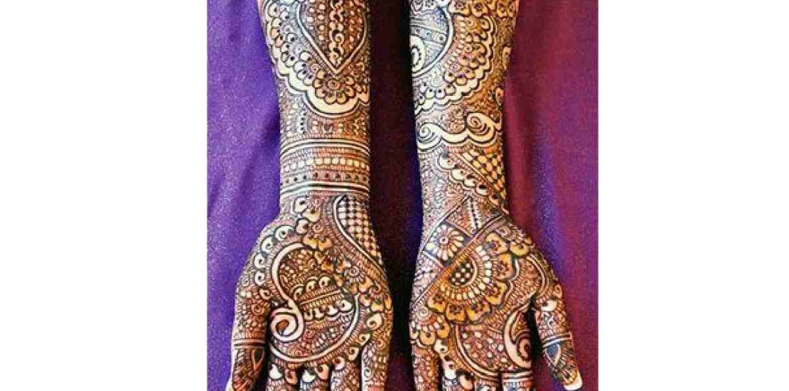 Punjabi Royal Front Hand Mehndi Design