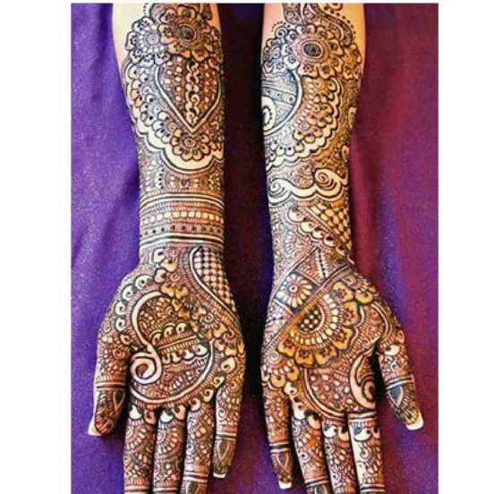 Punjabi Royal Front Hand Mehndi Design